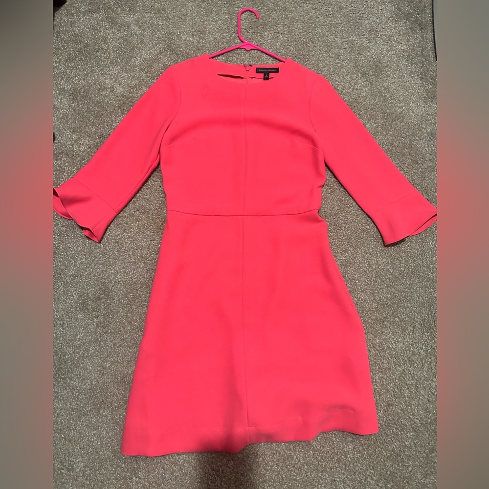 Hot Pink Banana Republic Dress